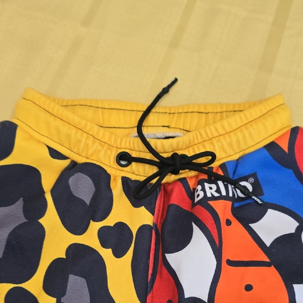 Freshhoods By Britto "New Day" Colorblock Print Sweatpants - Size M - Picture 5 of 11